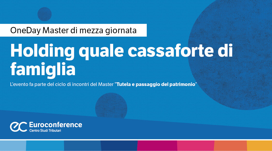 Immagine Holding quale cassaforte di famiglia | Euroconference